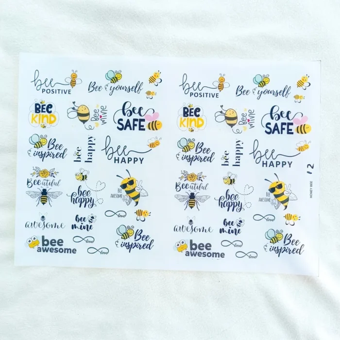 Bee Safe Insert Sticker Sheet for Resin Art – Epoxyart