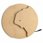12" Agate Shape MDF Clock Base with LED Light |