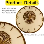 Gold Series – Buddha Tree Designer Wall Clock