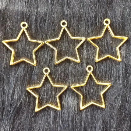 Gold Star Shape Bezels for Resin Art, UV Resin Jewelry Making & DIY Crafts