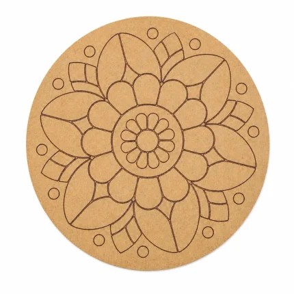Pre-Marked MDF Bases for Lippan Art | Wooden Craft Boards