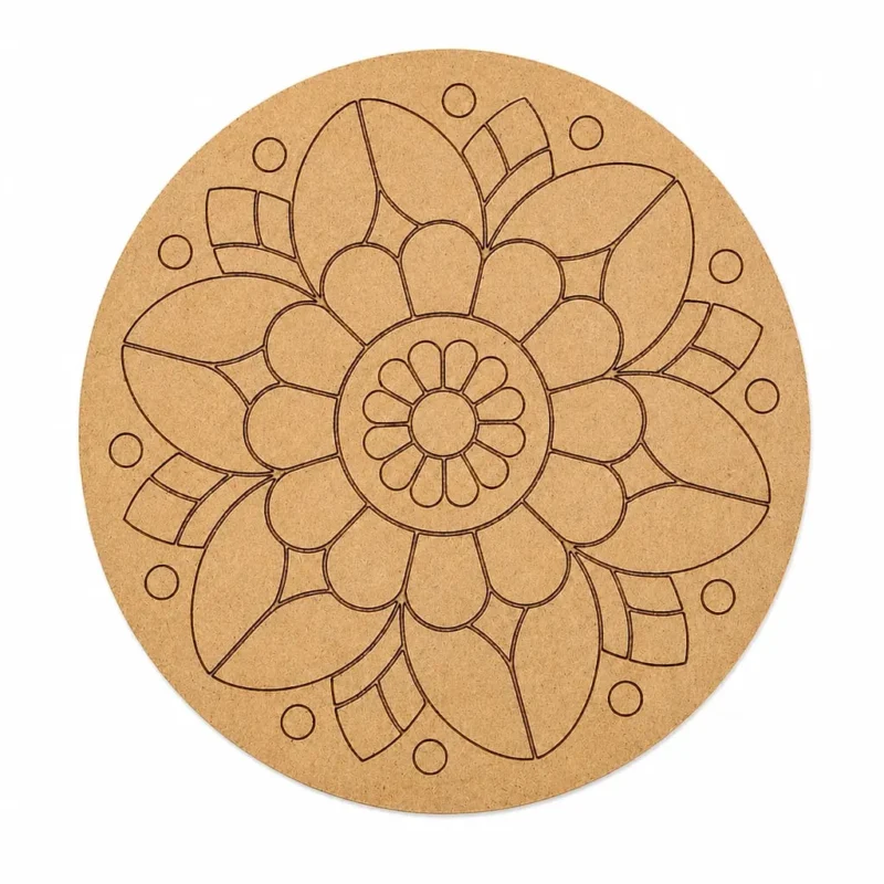 Pre-Marked MDF Bases for Lippan Art | Wooden Craft Boards