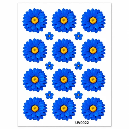 Premium Dark Blue Shade UV DTF Sticker for Resin Art