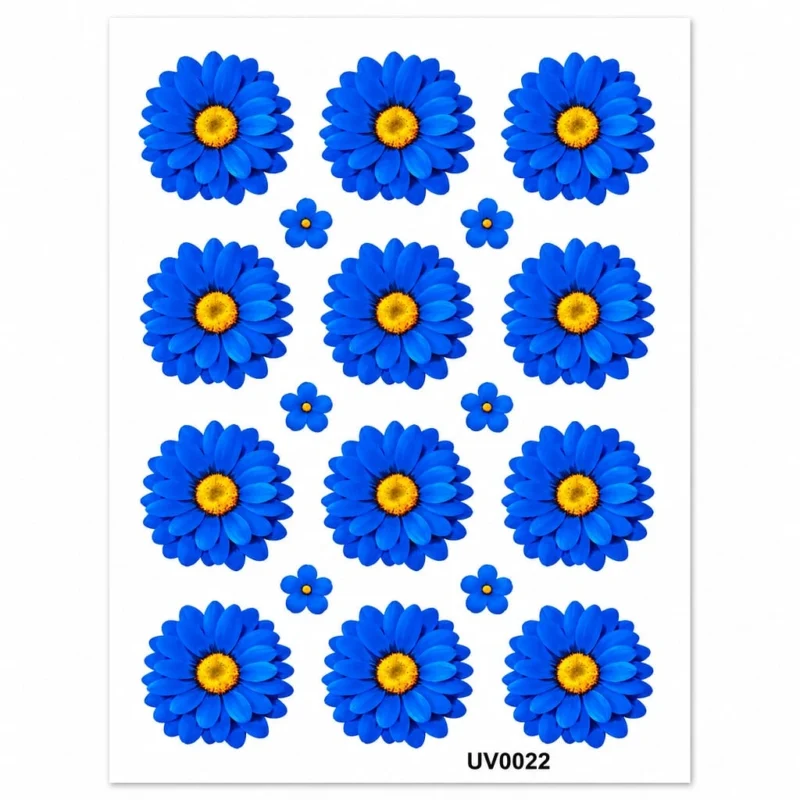 Premium Dark Blue Shade UV DTF Sticker for Resin Art