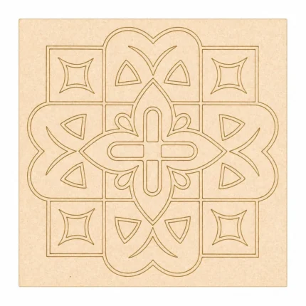 Pre-Marked MDF Bases for Lippan Art | Square Craft Boards