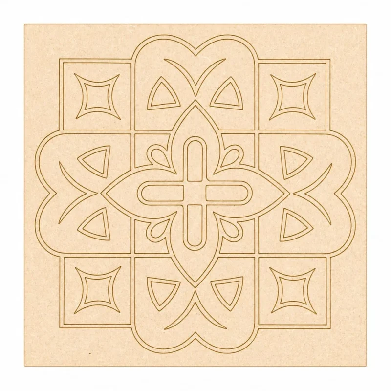Pre-Marked MDF Bases for Lippan Art | Square Craft Boards