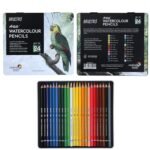 BRUSTRO Artists Watercolour Pencil |Set of 24 (in Elegant tin Box)