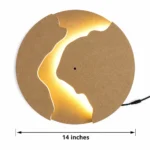 Agate Shape MDF Clock Base with LED Light |