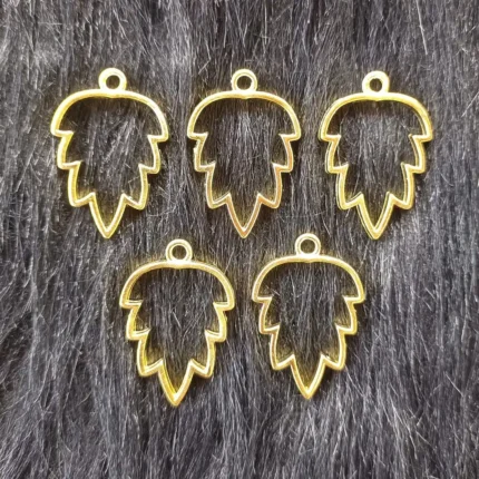 Gold Leaf Shape Bezels for Resin Art, UV Resin Jewelry Making & DIY Crafts