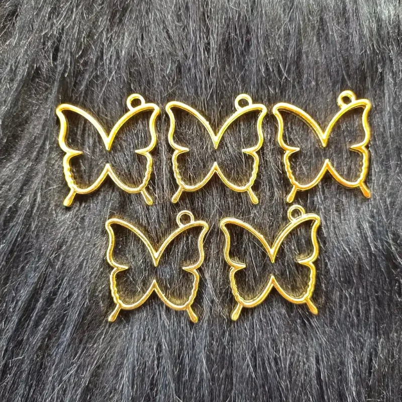 Gold Butterfly Shape Bezel for Resin Art, UV Resin Jewelry Making & DIY Crafts