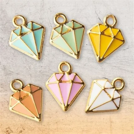 Diamond Gold Jewellery Charms Set of 12