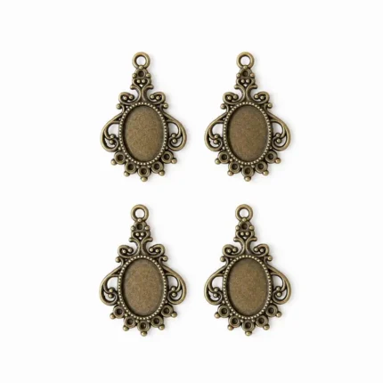 Antique Bronze Bezel Frame for Resin Art Jewelry Making