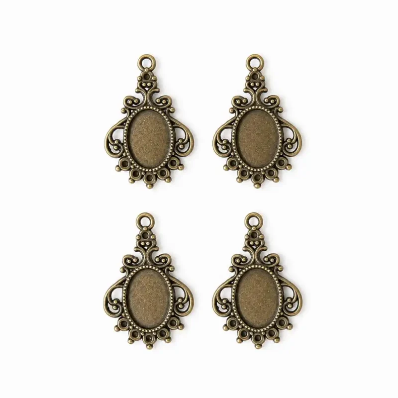 Antique Bronze Bezel Frame for Resin Art Jewelry Making