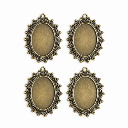 Antique Bronze Bezel Frame for Resin Art Jewelry Making