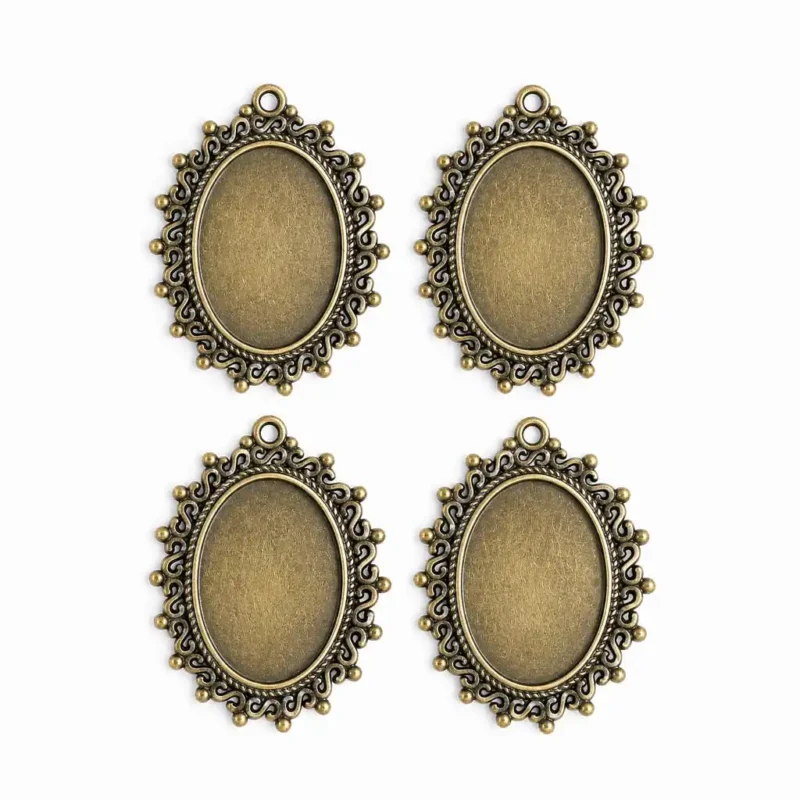 Antique Bronze Bezel Frame for Resin Art Jewelry Making