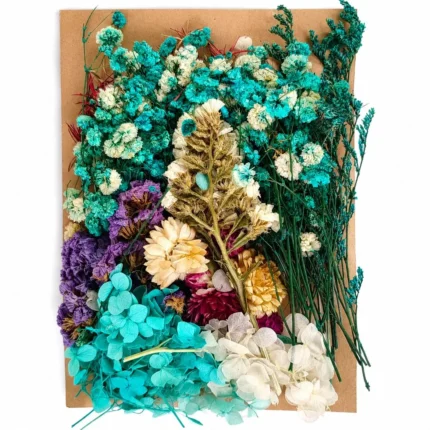 Turquoise Shade Dry Flower Packet for Resin Art