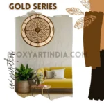 Gold Series – Royal Floral Designer Wall Clock - 15.5"