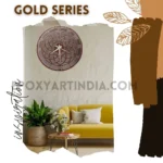 Gold Series – Royal Mandala Designer Wall Clock
