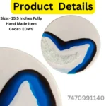Ocean Blue Series – Crystal Wave Resin Wall Décor