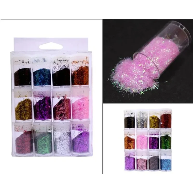 Thread Glitter Set of 12 for Resin Art