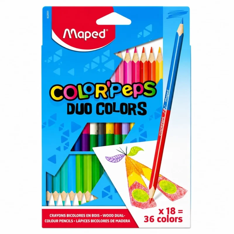 Maped Color’Peps Duo Color Pencils Set of x18 = 36 Colors