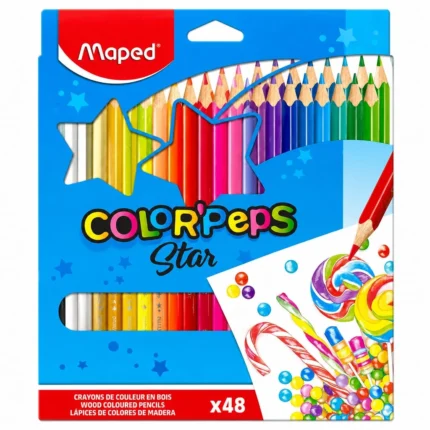 Maped Color'Peps Star Colour Pencil Set of 48 Shades