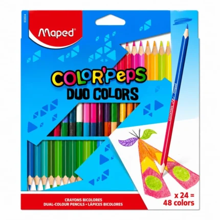 Maped Color’Peps Duo Colour Pencils X 24 (48 Colours)