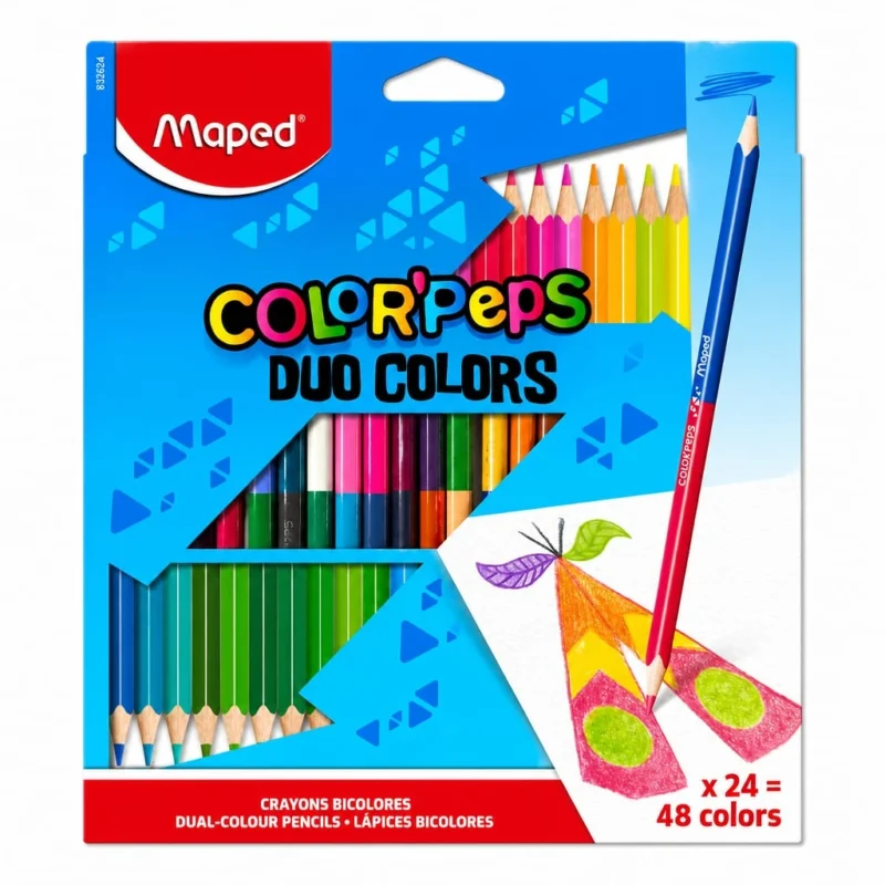 Maped Color’Peps Duo Colour Pencils X 24 (48 Colours)