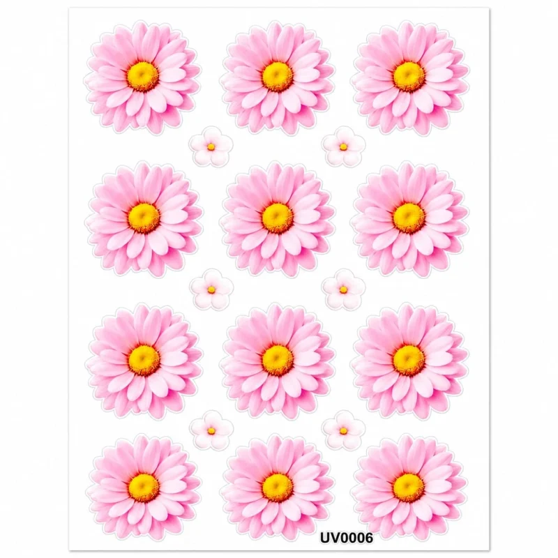 Premium Baby Pink Shade UV DTF Sticker for Resin Art