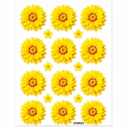 Premium Light Yellow Shade UV DTF Sticker for Resin Art