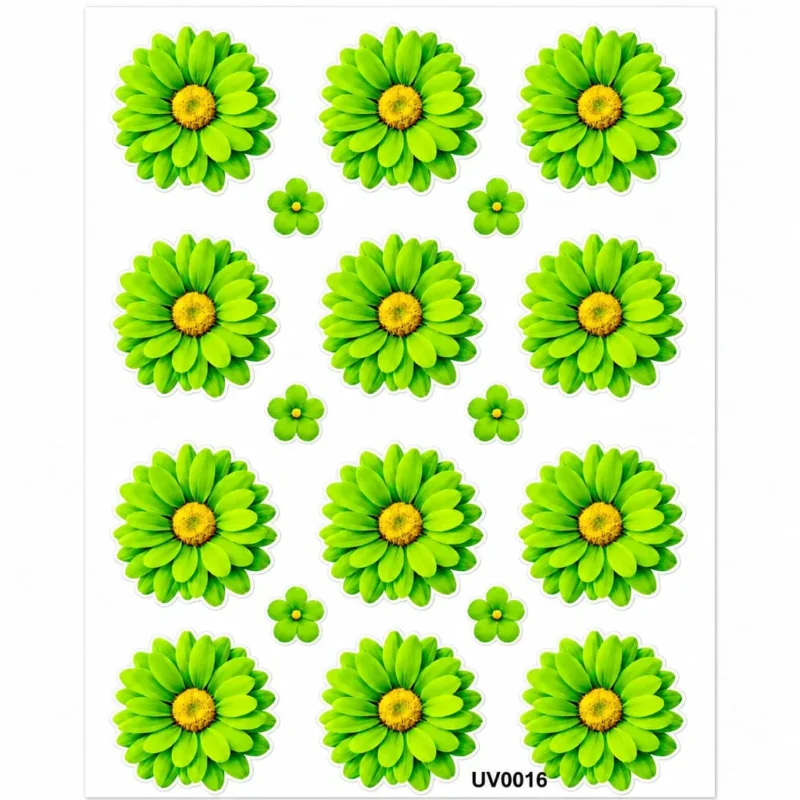 Premium Light Green Shade UV DTF Sticker for Resin Art