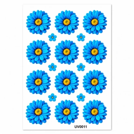 Premium Blue Shade UV DTF Sticker for Resin Art