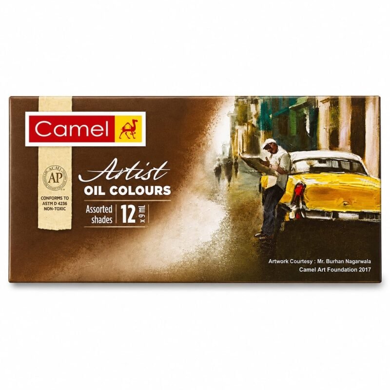Camel Artist Oil Colours Assorted Shades 12 x 9ml