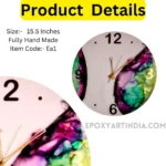 Aurora Series – Abstract Resin Wall Clock