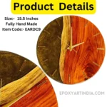 Diamond Series – Golden River Resin Wall Clock