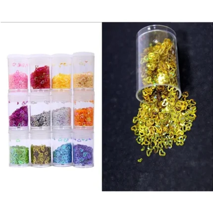 Rainbow Heart Set of 12 for Resin Art
