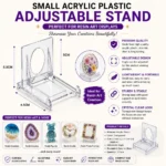 Small Acrylic Adjustable Stand for Resin Art Display – Mini Transparent Display Holder