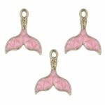 Mermaid Tail Enamel Pendant Charms – Colorful Metal Charms for Jewelry & Keychain Making
