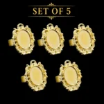 Gold Ring Bezels oval