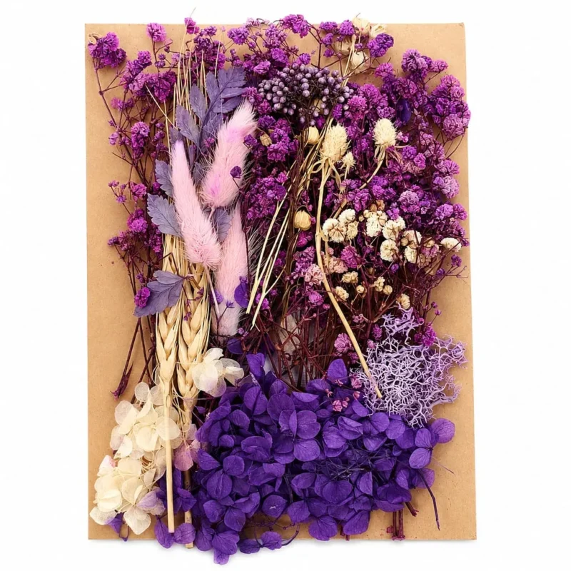 Purple Shade Dry Flower Packet for Resin Art