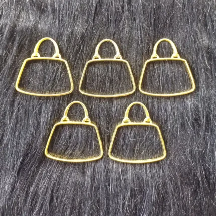 Gold Handbag Shape Bezel for Resin Art, UV Resin Jewelry Making & DIY Crafts