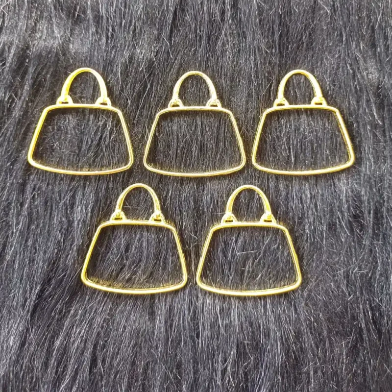 Gold Handbag Shape Bezel for Resin Art, UV Resin Jewelry Making & DIY Crafts