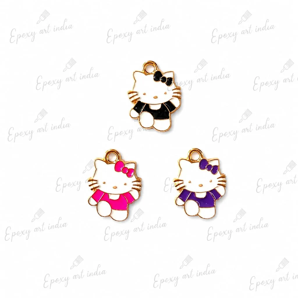 Cute Kitty Enamel Charms for Jewelry Making Cute Kitty Enamel Charms for Jewelry Making
