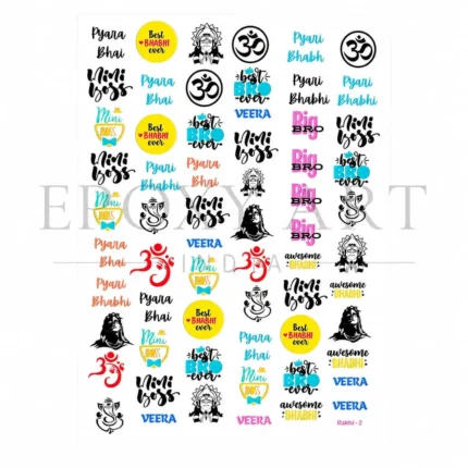 Rakhi UV DTF Sticker for Resin Art