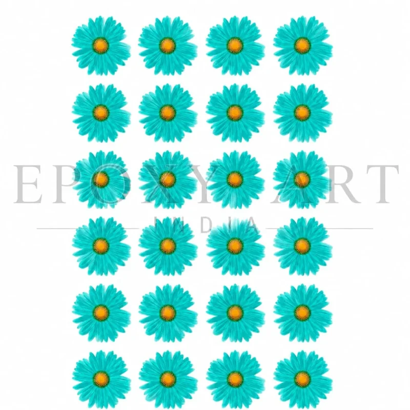Till Green Daisy UV DTF Transfer Sheet for Resin Art