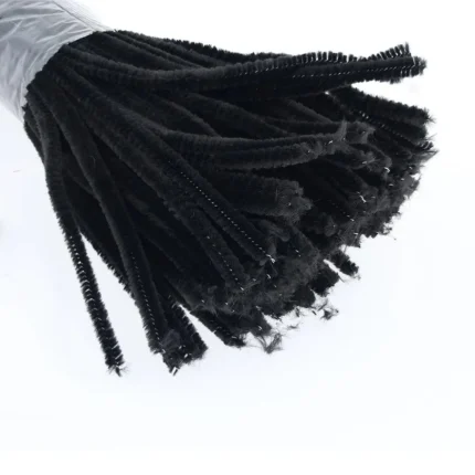 Black Craft Pipe Cleaners – Pack of 100