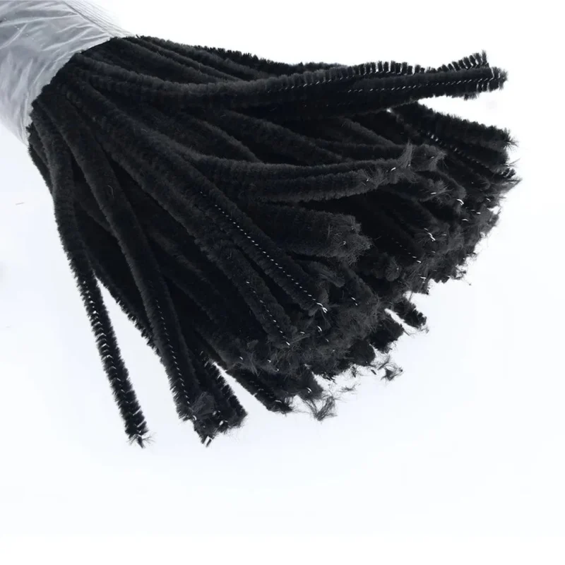Black Craft Pipe Cleaners – Pack of 100