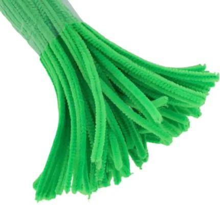 Neon Green Craft Pipe Cleaners – Pack of 100