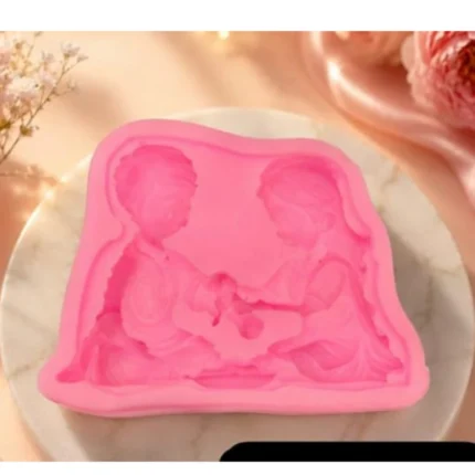 Brother Sister Rakhi Silicone Mold for Resin, Jesmonite, Concrete, Plaster, Cement & DIY Festive Decor Casting Mold