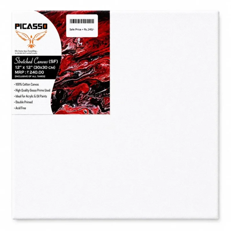 PICASSO Stretched Canvas 12 x 12 Inch (30 x 30 cm)